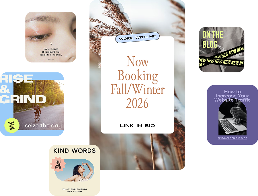 Word Swag’s Story — collage of designs created in the app