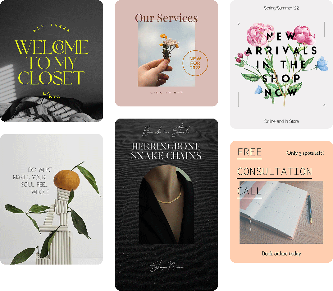 Gallery of designs created with Word Swag