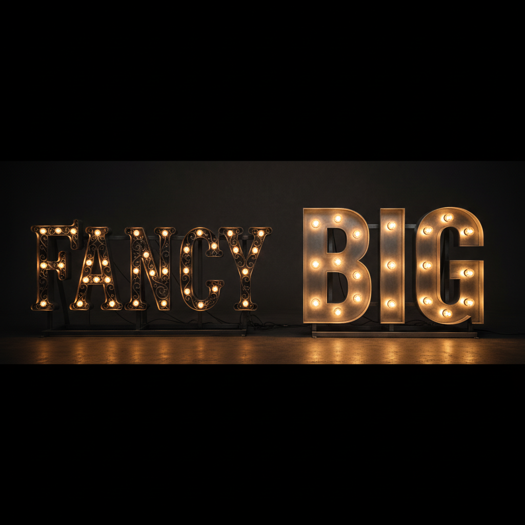 Decorative Fonts vs. Display Fonts: What's the Actual Difference?