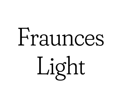 Fraunces Light font preview in the Word Swag app
