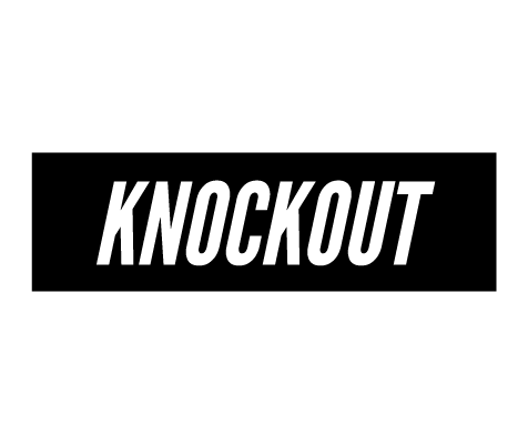 Knockout font preview in the Word Swag app