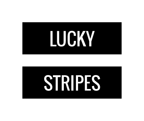 Lucky Stripes font preview in the Word Swag app