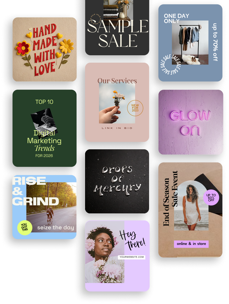 Designs created with the Word Swag app