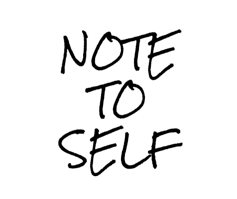 Note To Self font preview in the Word Swag app