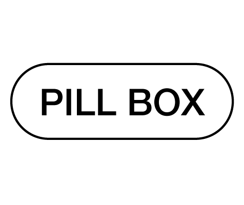 Pill Box font preview in the Word Swag app