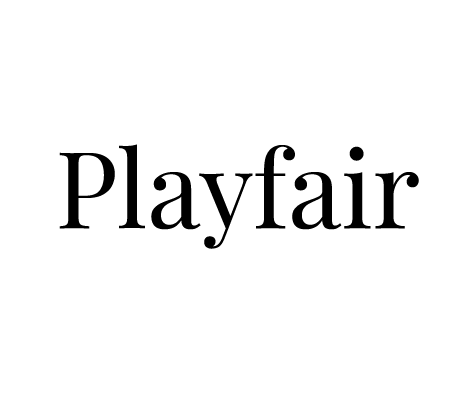 Playfair font preview in the Word Swag app