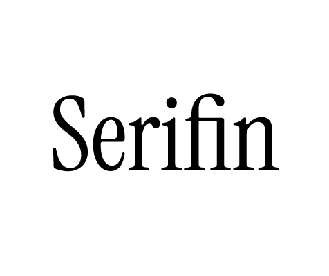 Serifin font preview in the Word Swag app