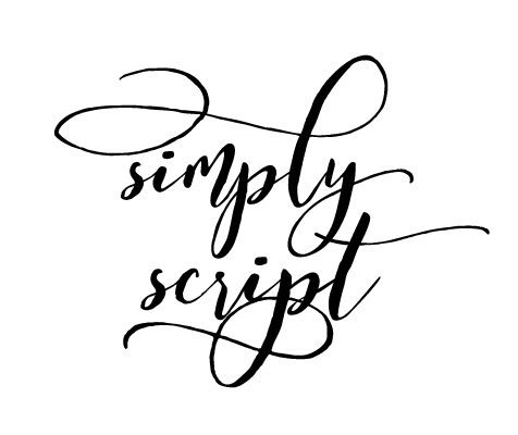 Simply Script font preview in the Word Swag app