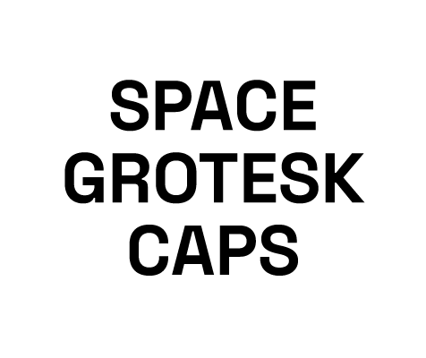 Space Grotesk font preview in the Word Swag app